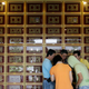 A family pays respect to their ancestors at a columbarium, where ashes are housed. (Reuters)